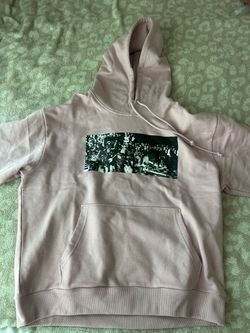 Light Pink Graphic Pullover Hoodie XL