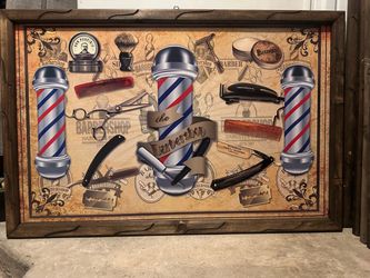 Framed art barber