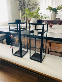 Threshold black lanterns 2ft new