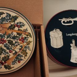 Longaberger Pewter Instruments Ornaments 