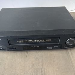 Sharp VC-H820U 4-Head Hi-Fi VHS VCR Tested Working Vintage No Remote
