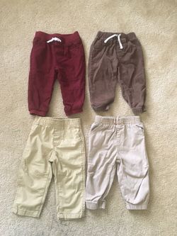 EUC baby boy pants 4 pairs bundle size 12m