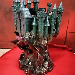 Bath & Body Works Disney Villains Maleficent Dragon Castle  Candle Holder with 3 WICK DELUXE CANDLE