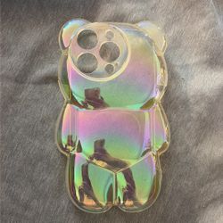 iPhone 14 Pro Bear Iridescent Case 