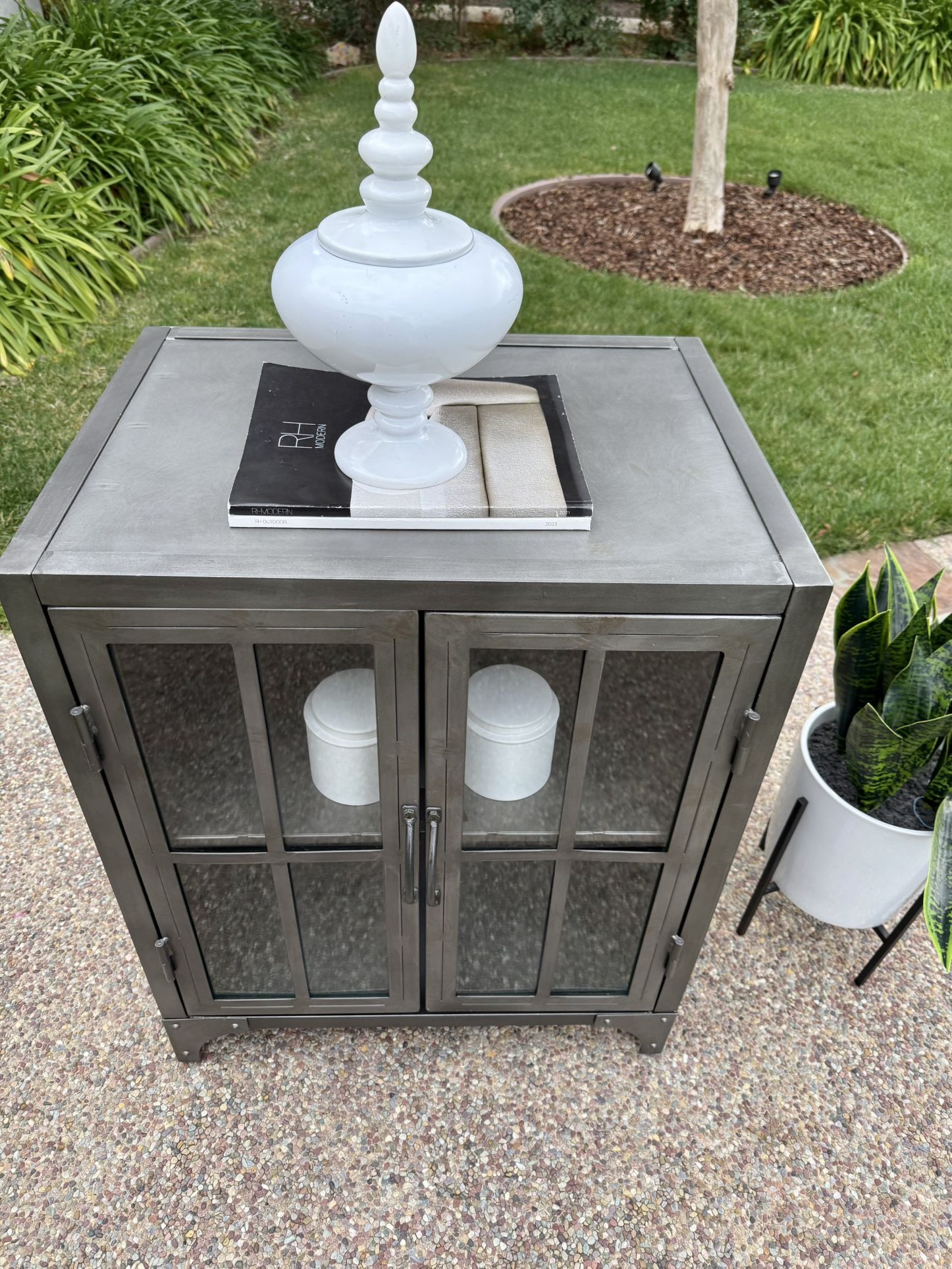 Very Cool World Market Metal Cabinet Nightstand