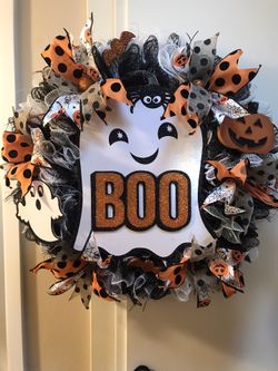 Homemade Halloween wreaths