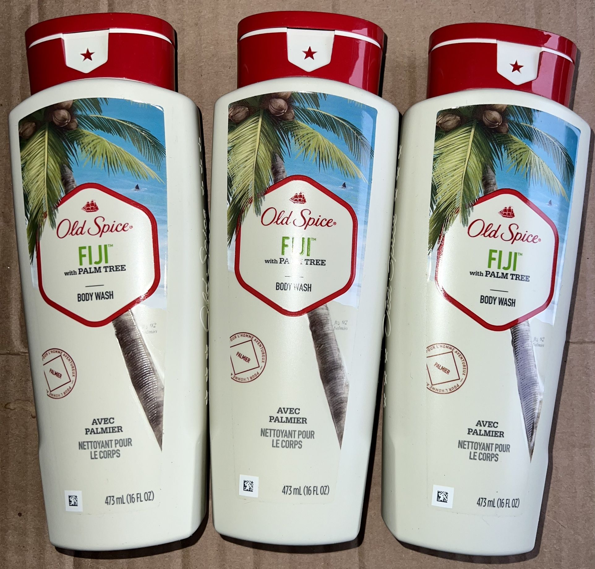 Old Spice Body Wash Fiji Scent 16 Oz (3 Pack)