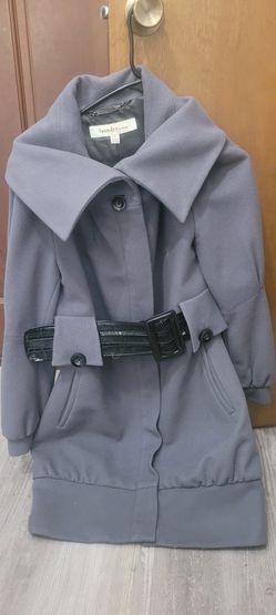 Grey Heavy Peacoat Size 10
