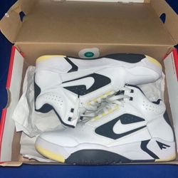 Nike Air Flight Lite Mid White Lemon Yellow Black 