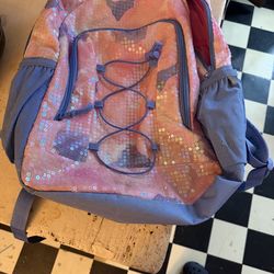 Girls pink backpack