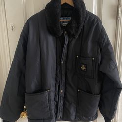RefrigiWear Men’s Jacket XL Insulated Iron-Tuff Polar Soft Fleece Collar With 