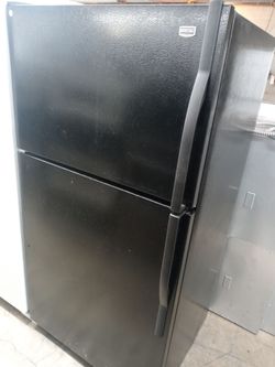 Maytag black top freezer refrigerator (missing a crisper) - Free delivery