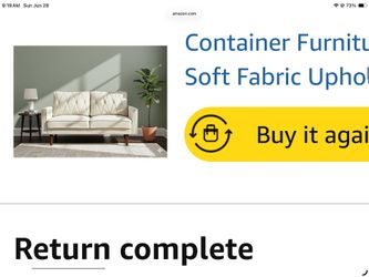 White Orion Modern Style Tufted Velvet Couch