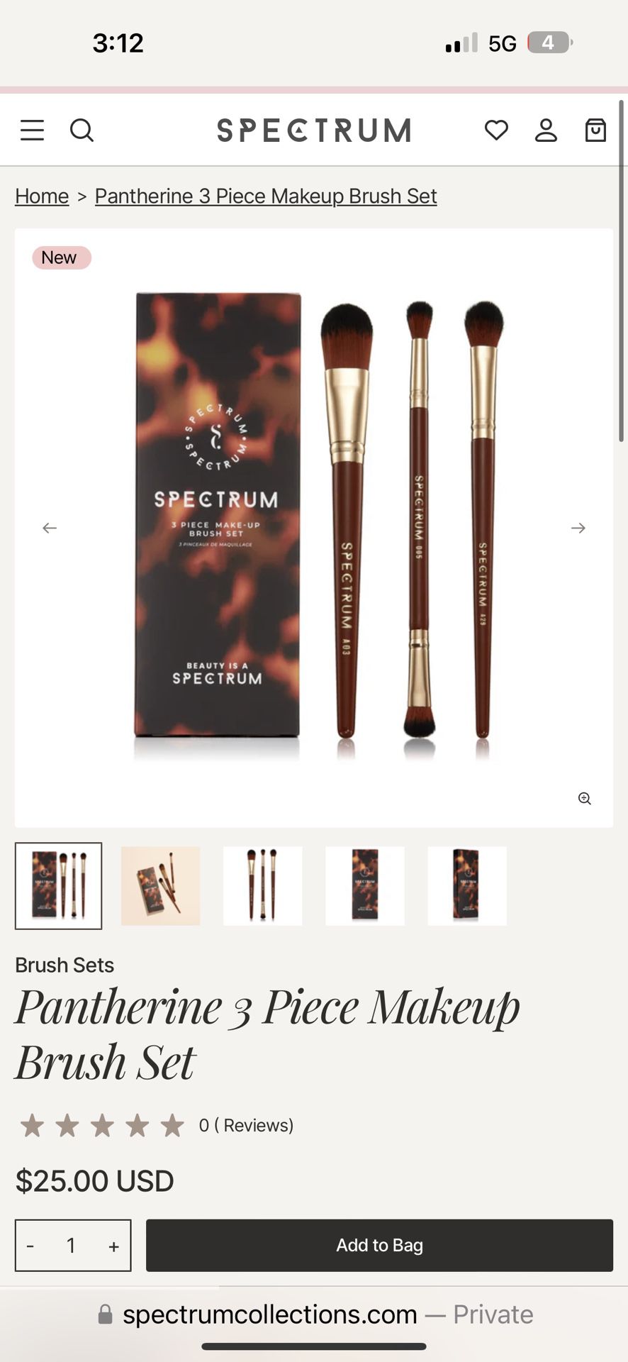 Spectrum 3pc Brush Set 