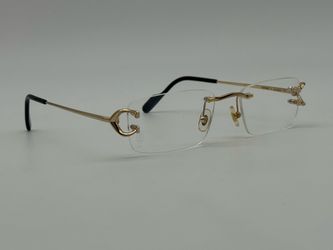 C DE CARTIER C DECOR CLASSIC GOLDEN EYEGLASSES CT0344O NEW 100% GENUINE ~$1480