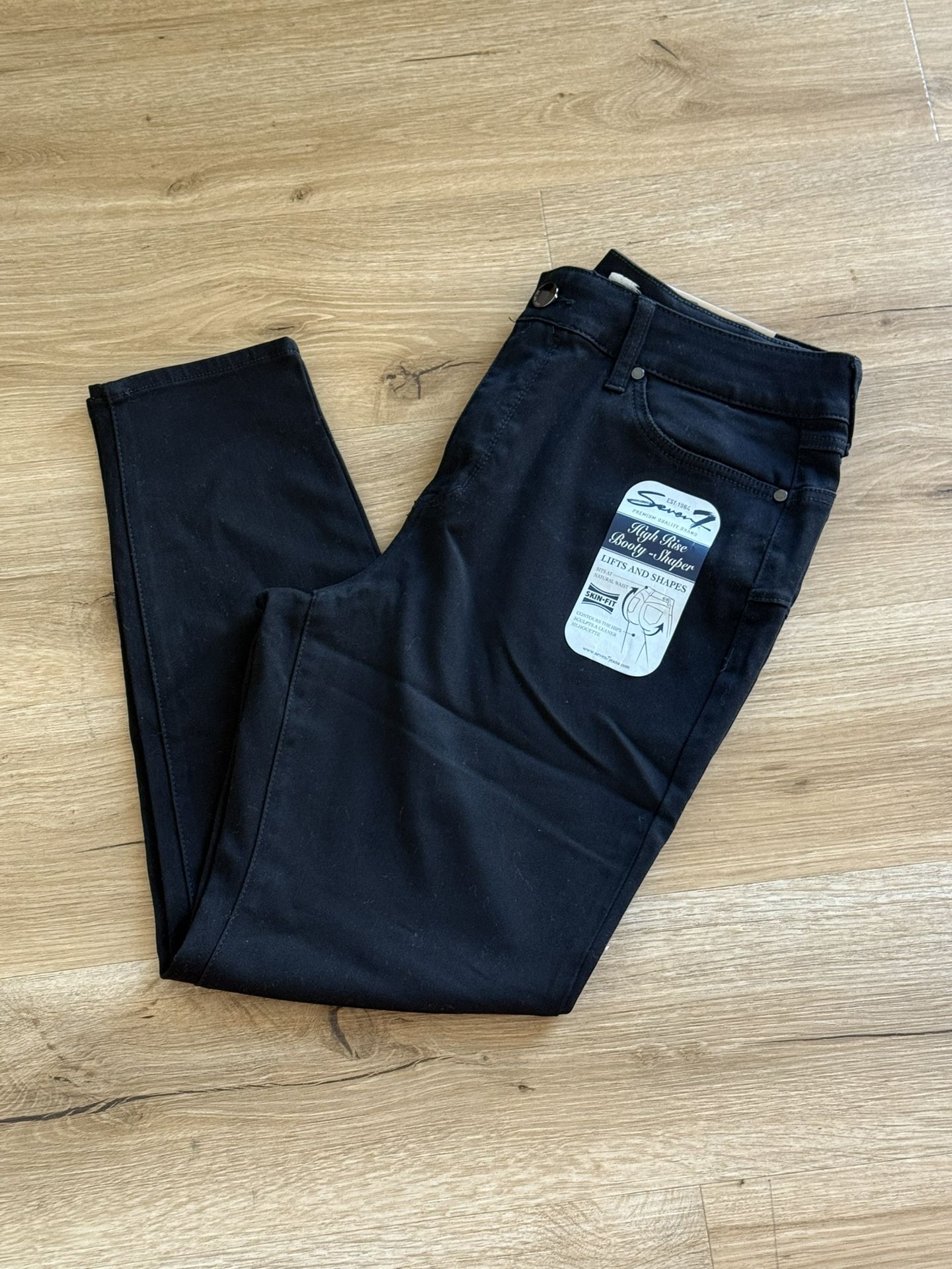 Seven7 Black High Rise Jeans- Size 16 