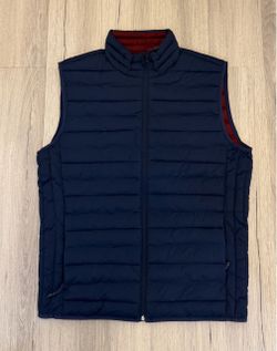 Navy Blue Reversible Puffer Vest