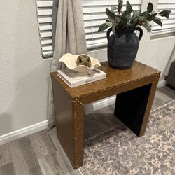 Brown Studded Console 