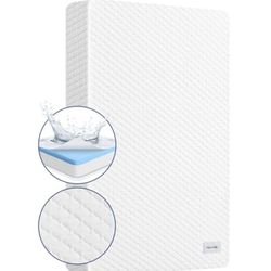 Criblike 38"x24" Mini Crib Mattress, Dual-Sided Waterproof Breathable Hypoallergenic, Premium Memory Foam & High Density Foam, Portable Travel Crib Ma