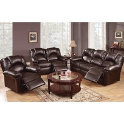 Brown Motion Sofa Set 