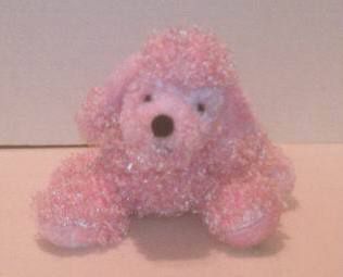 Webkinz pink poodle stuffed dog plush toy no codes