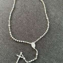 Beautiful Silver Rosary Of Fatima