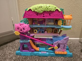 Polly Pocket Pollyville Pet Adventure Treehouse Playset