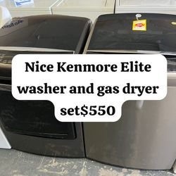 Nice Kenmore Élite Washer And Gas Dryer 