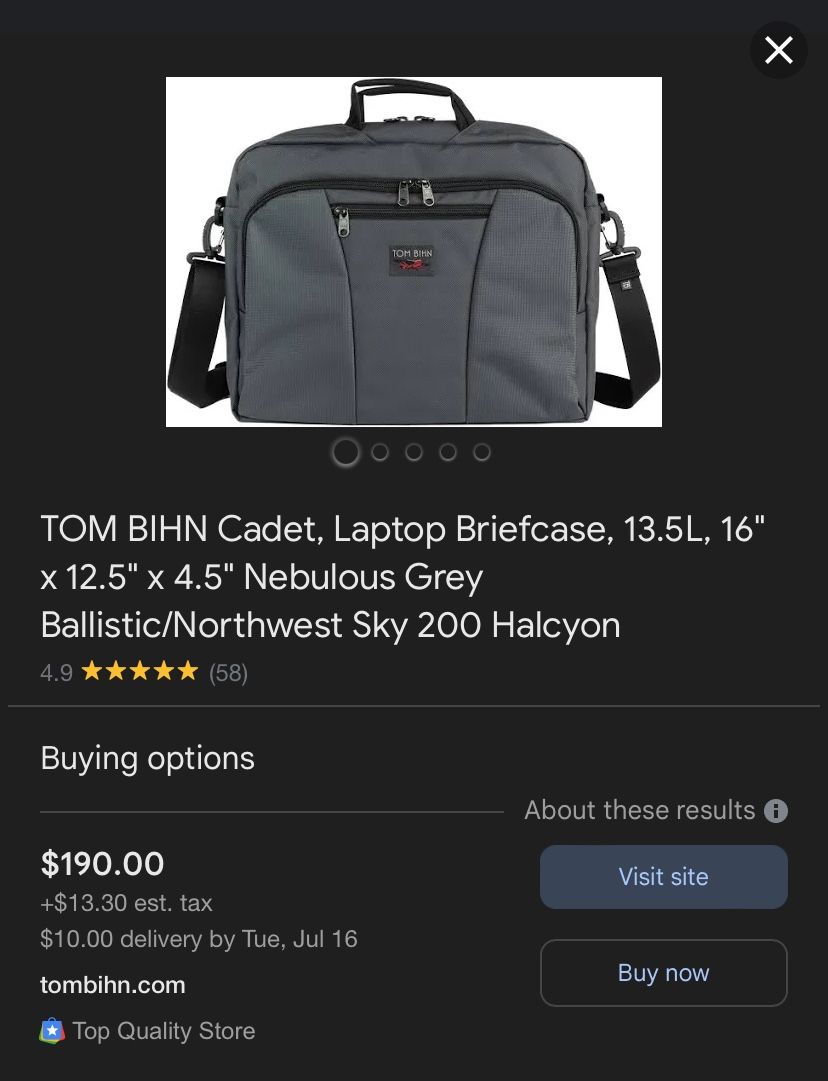 Original Tom Bing Computer Bag