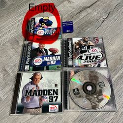 Ps1 PlayStation games Madden WCW nba