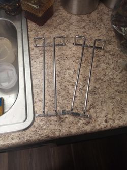 STAINLESS Undercounter Wine Glass Holders (2)