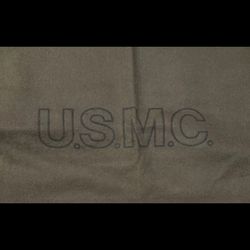 Ashland Mills USMC Green Wool Blend USA  Blanket Marine Corps 68x83