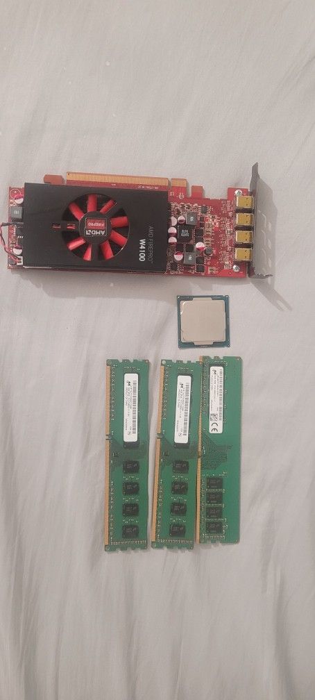 Graphics card, Core i7 processor, RAM, everything is sold together.
