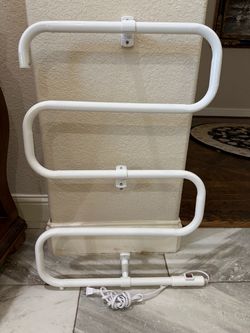 White Electric Towel Warmer