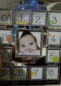 My 1st year baby pic frame