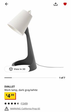 IKEA SVALLET Desk / Work Lamp