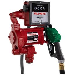 Fill-Rite FR711VA 115V 20 GPM Fuel Transfer Pump with Mechanical Gallon Meter Package - Heavy-Duty Electric Pump with High Flow Rate and Durable Const