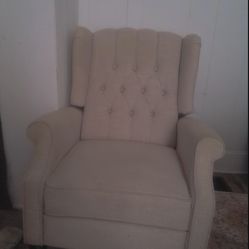 Reclining Queen Anne Chairs Pair