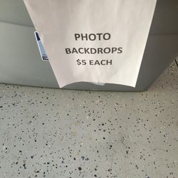 4 Black Photo Backdrops.  10 X 15 Each 