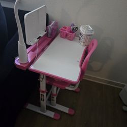 Pink Kid Desk