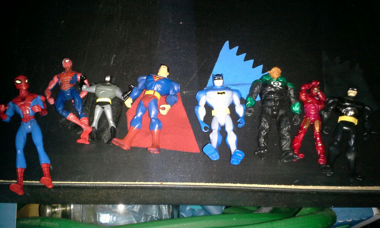 Superhero figures