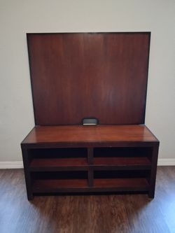 TV Stand solid wood 2 sided 23" wide
