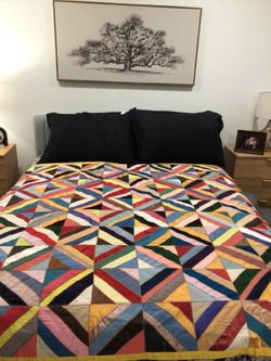 1940’s Satin Patchwork quilt