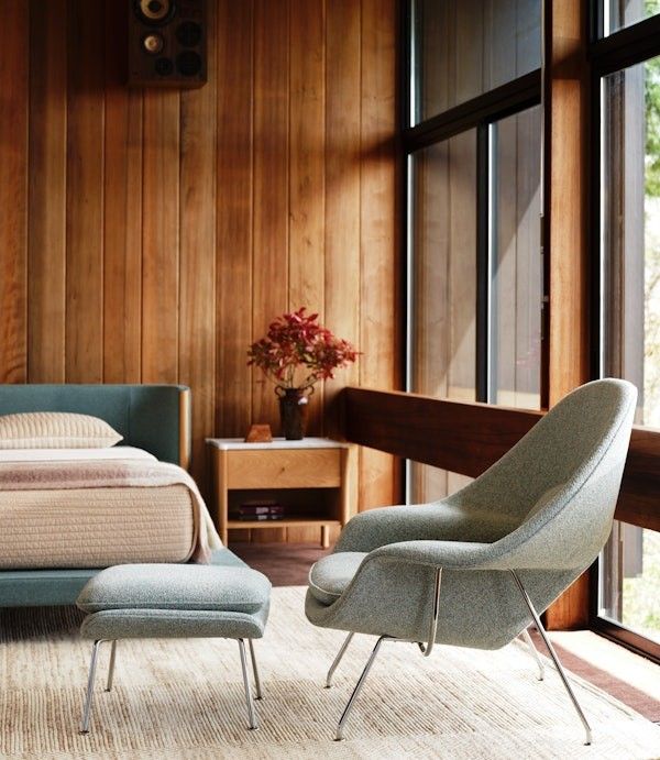 Knoll Womb Chair And Ottoman Design Within Reach