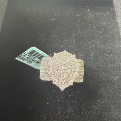 Sterling Silver Moisanite Coctail Ring