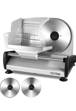 200W Electric Deli Meat Slicer, 7.5" Removable Stainless Steel Blade