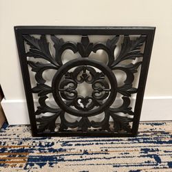 2 foot black wall art piece