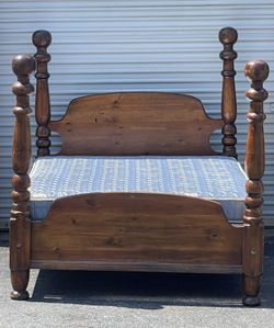 Queen Size Bed with Mattress Set