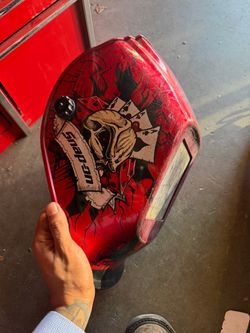 Snapon welding helmet