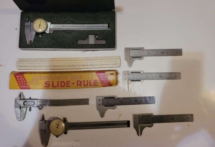 Lot of 7 Sliding Calipers